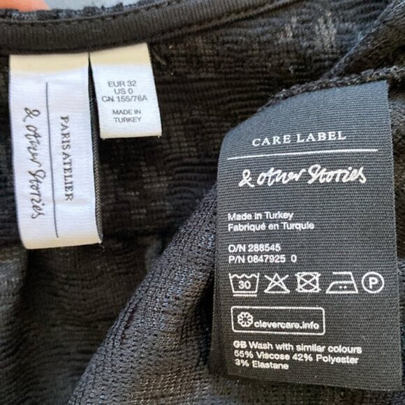 & Other stories Leo Jacquard Fitted Mini Dress size 0 - Picture 15 of 16